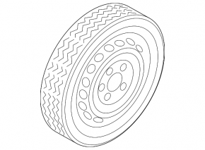 Spare tire space saver Audi A3 8V 15-19 125/70/R18