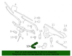 BMW X5 F15 14-18 Windscreen Washer Reservoir Neck Lower Part