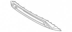 Mitsubishi Outlander 19-21 PHEV front bumper lip, gray