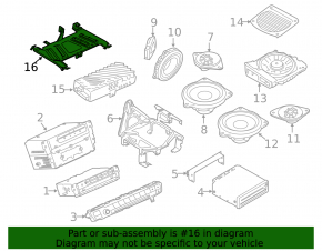 Bracket audio amplifier BMW 3 F30 12-18
