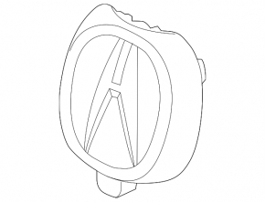 2019-24 Acura RDX grille emblem with surround view