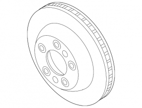 Rear left brake disc Audi Q7 4L 10-15 330mm