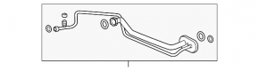 Air conditioner tube heater-condenser first Acura ILX 13-15 prerest