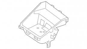 Box pocket center console Kia Forte 19-24