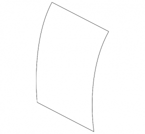 Left rear seat backrest for Nissan Leaf 13-15, black cloth, with belt