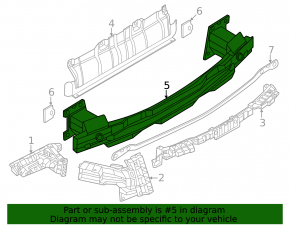 Porsche Cayenne 24-26 rear bumper reinforcement