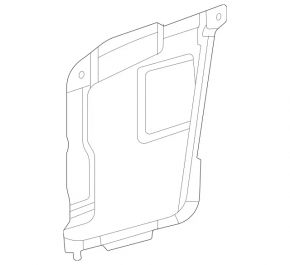 Insulation of the engine shield front right Mercedes X167 GLS 450 20-26 metal