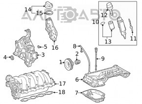 Mercedes W221 M273 intake manifold