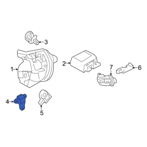 Airbag sensor door right Ford Explorer 11-19