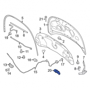 Ford Explorer 11-19 Windshield Washer Nozzle