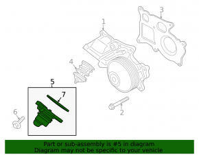 Thermostat housing BMW X5 F15 14-18 N57