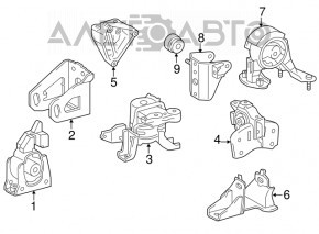 Engine Mount Bracket Left Lexus CT200h 11-17