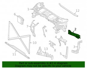 Left TV Upper Bar Bracket for Mercedes W167 GLE 350 450 20-24