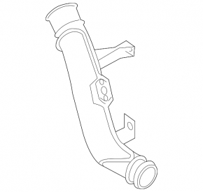 Intercooler pipe left middle VW CC 08-17 under sensor