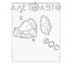 Rear differential gearbox Mercedes W211