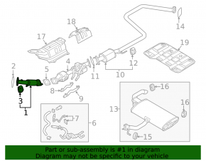 Hyundai Ioniq 17-22 HEV, PHEV exhaust pipe