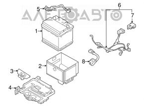 Battery tray Kia Forte 4d 14-18