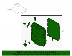 Oil pan for automatic transmission Kia Forte 4d 14-16 2.0