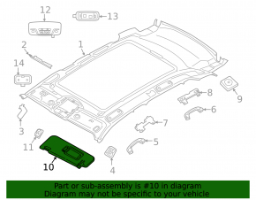 Right visor for BMW X5 G05 24-26 black