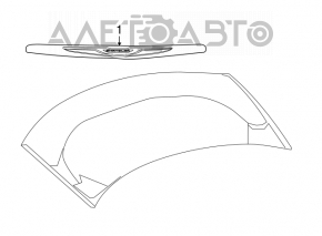 Chrysler 200 Hood Molding 11-14 Chrome