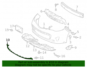 Front bumper lip Toyota Avalon 13-15 prerest scratch
