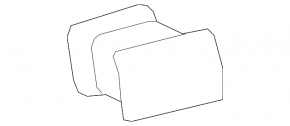 Air duct deflector right Lexus RX350 RX450h 10-15 black