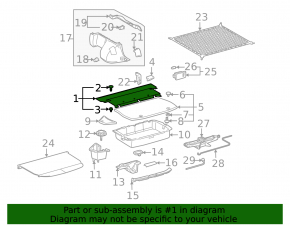 Front trunk floor Toyota Prius 20 04-09 beige