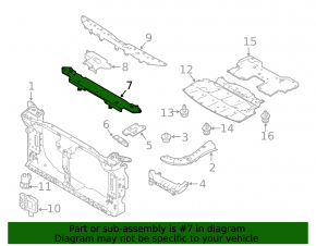 Infiniti Q50 14-20 TV Upper Bar Metal