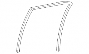 Rear right door glass seal for Lexus ES300h ES350 13-18