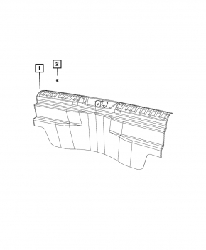 Jeep Cherokee KL 19 trunk opening trim - gray, scratches