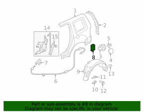 Ventilation shield right Acura ILX 13-