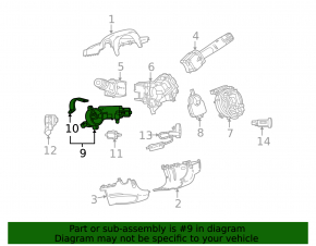Chevrolet Impala 14-20 ignition switch with contact group