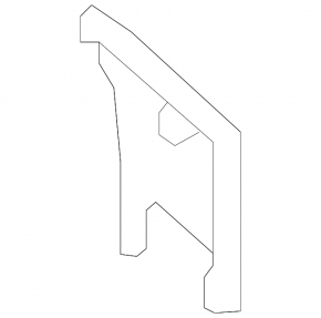 Kia EV6 22-24 black central upper small front panel trim