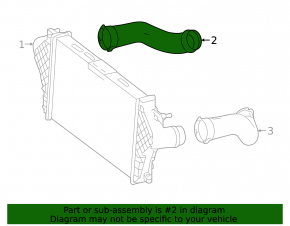 Left intercooler radiator cooling pipe Mercedes W166 GLE 16-16 2.1d
