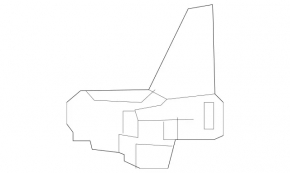 Antenna fin Mercedes CLA 14-19 without overlay