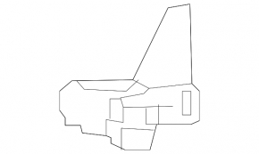 Antenna fin Mercedes CLA 14-19 without overlay