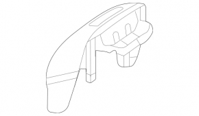 Mercedes X247 GLB 20-26 upper center console trim, gloss black, chrome, with backlight