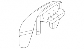 Mercedes X247 GLB 20-26 upper center console trim, gloss black, chrome, with backlight