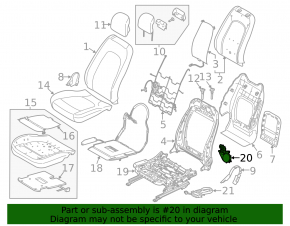 Back blower fan Lincoln MKZ 13-20