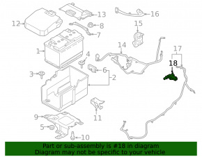 Battery terminal negative Lincoln MKC 15-