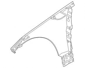 Front left wing for Land Rover Range Rover Sport 14-17