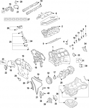 Camshaft gear cylinder head left outlet Nissan Murano z52 15-24