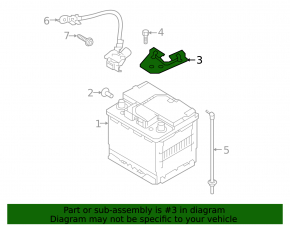 Battery mount Kia Niro 17-22 HEV, PHEV