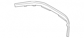 Rear hood seal for BMW 3 G20 19-26 on the windshield wiper grille