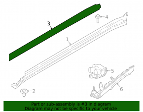 Threshold bracket left BMW X7 G07 19-