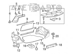 Spare wheel mount Toyota Corolla e12 02-08