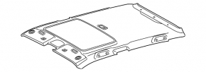 Ceiling trim Toyota Prius 30 10-15 gray for panoramic sunroof
