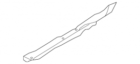 Wing seal hood-wing right Nissan Maxima A36 16-23