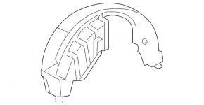 Rear right fender liner for Toyota Camry v40
