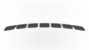 Radiator grill grill Jeep Cherokee KL 19-rest black set 7pcs